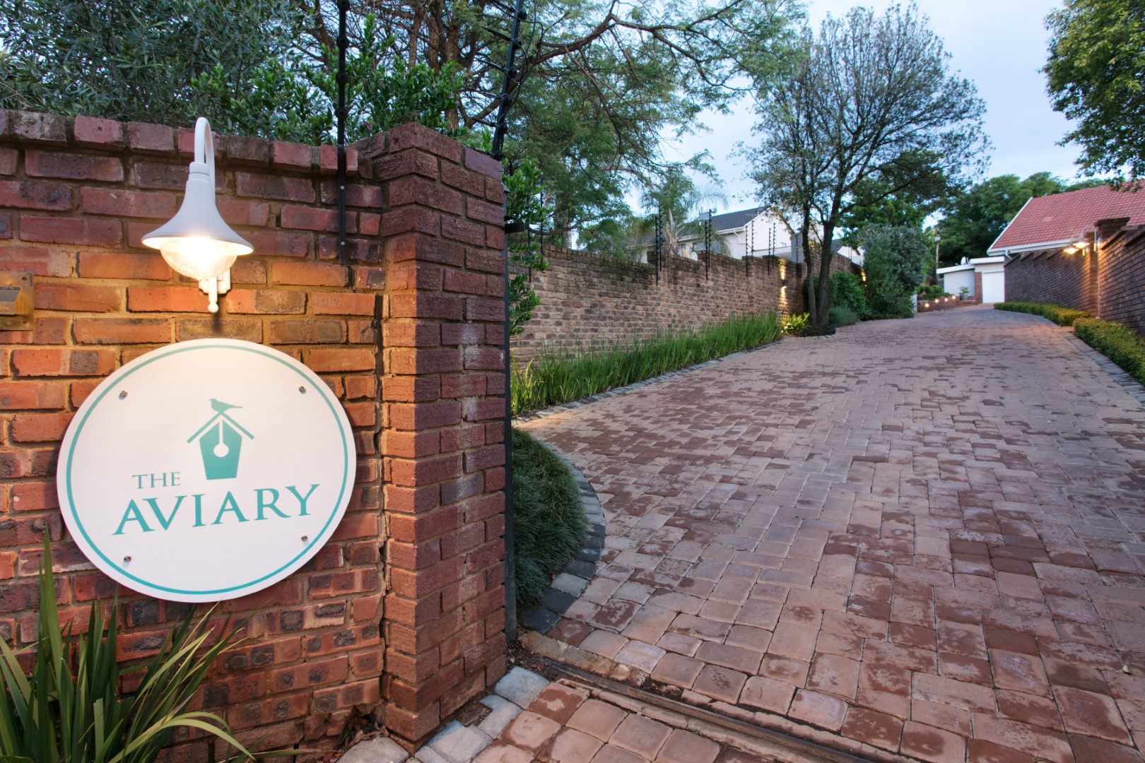 Main entrance to The Aviary Guesthouse